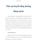 Tiêu sợi huyết bằng đường động mạch