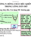 Bài giảng Thủy lực - Chương 5: Dòng chảy đều không áp trong lòng dẫn hở