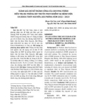 Đánh giá chỉ số thành công của chương trình điều trị dự phòng HIV trước phơi nhiễm tại Bệnh viện Đa khoa Thủy Nguyên, Hải Phòng năm 2022 – 2023