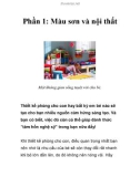 Phần 1: Màu sơn và nội thất