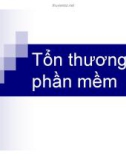 Bài giảng Tổn thương phần mềm