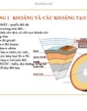 Bài giảng Địa chất công trình: Chương 1 - Khoáng và các khoáng tạo đá