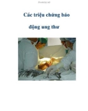 Các triệu chứng báo động ung thư