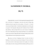 SANDIMMUN NEORAL (Kỳ 9)