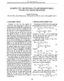 Nghiên cứu chuyển pha của hệ fermion dirac tương tác trong silicenes