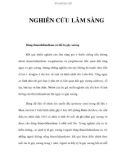 NGHIÊN CỨU LÂM SÀNG