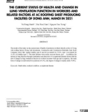 Thực trạng sức khoẻ và biến đổi chức năng thông khí phổi của người lao động và yếu tố liên quan tại các cơ sở sản xuất tấm lợp AC Đông Anh, Hà Nội năm 2021