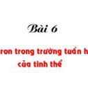 Bài giảng Cơ sở vật lý chất rắn - Bài 6: Electron trong trường tuần hoàn của tinh thể