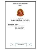 Bài giảng Điều dưỡng cơ bản: Phần 1 - Trường ĐH Võ Trường Toản (Năm 2017)