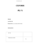 CEFOBIS (Kỳ 1)