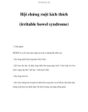 Hội chứng ruột kích thích (irritable bowel syndrome)