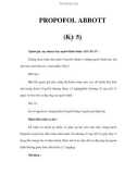 PROPOFOL ABBOTT (Kỳ 5)