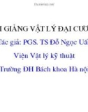 Bài giảng Vật lý đại cương 3 - Chương 4: Nhiễu xạ ánh sáng