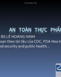 Bài giảng An toàn thực phẩm - GS.TS.BS. Lê Hoàng Ninh