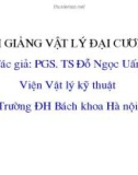 Bài giảng Vật lý đại cương 3 - Chương 3: Giao thoa ánh sáng