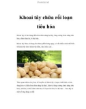 Khoai tây chữa rối loạn tiêu hóa