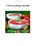 4 món ăn phòng cảm lạnh