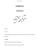 CÔNG DỤNG SORBITOL