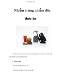 Nhiễm trùng nhiễm độc thức ăn