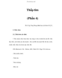 Thấp tim (Phần 4)