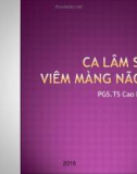 Bài giảng Ca lâm sàng viêm màng não mủ - PGS.TS. Cao Phi Phong