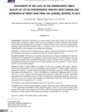 Đánh giá mức độ cải thiện chất lượng cuộc sống của bệnh nhân thoát vị đĩa đệm cột sống thắt lưng sau phẫu thuật tại Bệnh viện Đa khoa Thống Nhất năm 2023