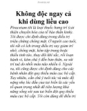 Không độc ngay cả khi dùng liều cao