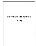 Sự biến đổi của Bé từ 0-6 tháng