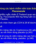 Bài giảng điều trị HIV : Dự phòng các bệnh nhiễm trùng cơ hội cho người nhiễm HIV/AIDS part 5