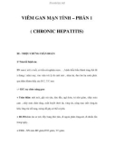 BỆNH ÁN: VIÊM GAN MẠN TÍNH – PHẦN 1 ( CHRONIC HEPATITIS)