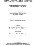 Ebook Soft and fragile matter: Nonequilibrium dynamics, metastability and flow - Michael E. Cates, M.R Evans