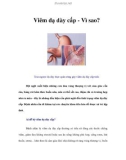 Viêm dạ dày cấp - Vì sao?