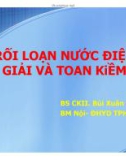 Bài giảng Rối loạn nước điện giải và toan kiềm