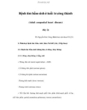 Bệnh tim bẩm sinh ở tuổi trưởng thành (Adult congenital heart disease) (Kỳ 2)