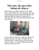 Tiêu chảy cấp nguy hiểm không chỉ riêng ai