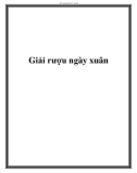 Giải rượu ngày xuân