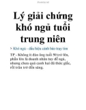 Lý giải chứng khó ngủ tuổi trung niên