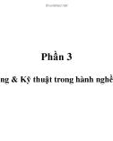 Tài liệu cập nhật kiến thức chuyên môn về Dược: Phần 3 - Kỹ năng & Kỹ thuật trong hành nghề Dược