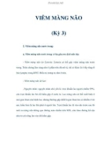 VIÊM MÀNG NÃO (Kỳ 3)