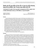 Đánh giá kết quả điều trị bảo tồn vỡ gan do chấn thương bụng kín tại Bệnh viện Trung ương Quân đội 108