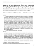 Đánh giá kết quả điều trị bảo tồn vỡ lách trong chấn thương bụng kín tại Bệnh viện Trung ương Quân đội 108