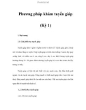 Phương pháp khám tuyến giáp (Kỳ 1)