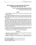 Kết quả điều trị vi phẫu nối ngón tay đứt rời tại Bệnh viện Hữu nghị Việt Tiệp