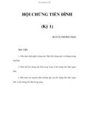 HỘI CHỨNG TIỀN ĐÌNH (Kỳ 1)