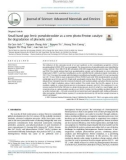 Small band gap ferric pseudobrookite as a new photo-Fenton catalyst for degradation of phenolic acid