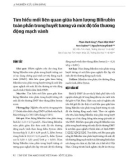 Nghiên cứu lâm sàng: Tìm hiểu mối liên quan giữa hàm lượng Bilirubin toàn phần trong huyết tương và mức độ tổn thương động mạch vành