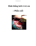 Dính thắng lưỡi ở trẻ em – Phần cuối