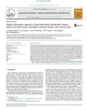 Superb adsorption capacity of hydrothermally synthesized copper oxide and nickel oxide nanoflakes towards anionic and cationic dyes