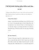 Chế độ dinh dưỡng giúp kiểm soát đau xơ cơ