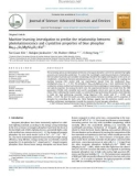 Machine learning investigation to predict the relationship between photoluminescence and crystalline properties of blue phosphor Ba0.9-xSrxMgAl10O17: Eu2+